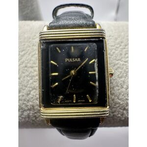 Pulsar V701-X043‎ Ladies Watch New Battery 19MM 7.25" Leather Band C20